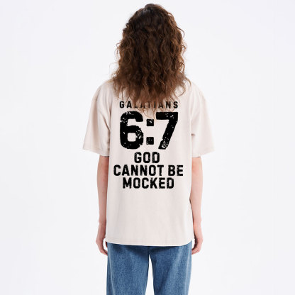 God Cannot Be Mocked Christian Washed T-Shirt