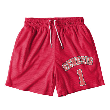 God Created The Heavens And Earth Christian Mesh Shorts