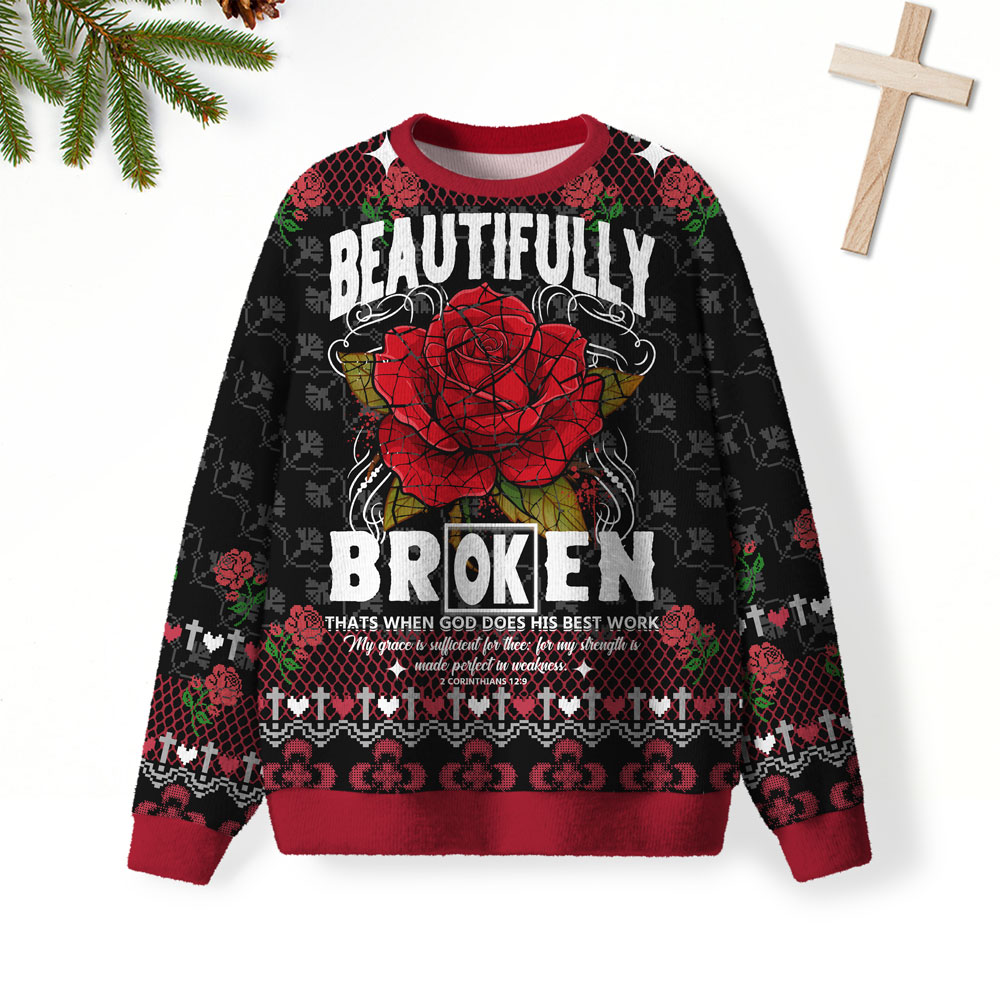 God Does His Best Work Christian Lightweight Sweater
