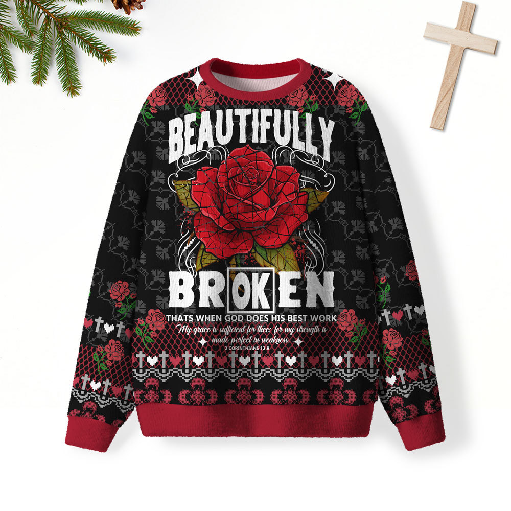 God Does His Best Work Christian Lightweight Sweater