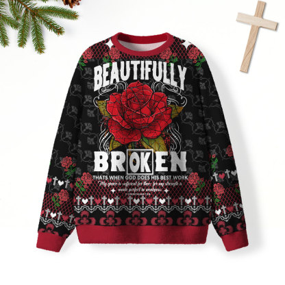 God Does His Best Work Christian Lightweight Sweater