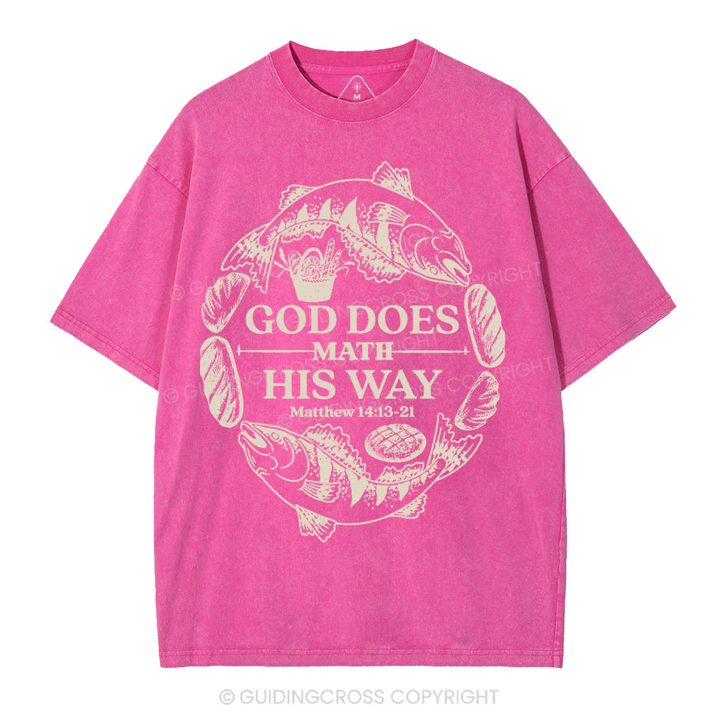 God Does Math His Way Christian Washed T-Shirt