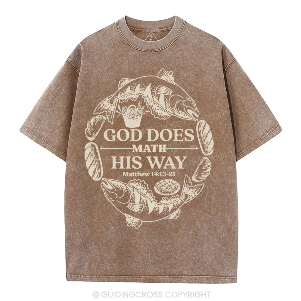 God Does Math His Way Christian Washed T-Shirt
