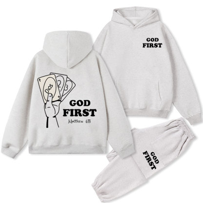 God First Christian Fleece Hoodie Set