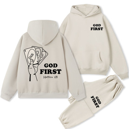 God First Christian Fleece Hoodie Set