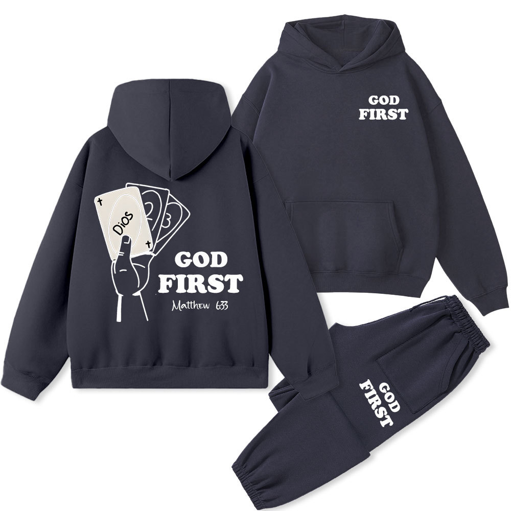 God First Christian Fleece Hoodie Set