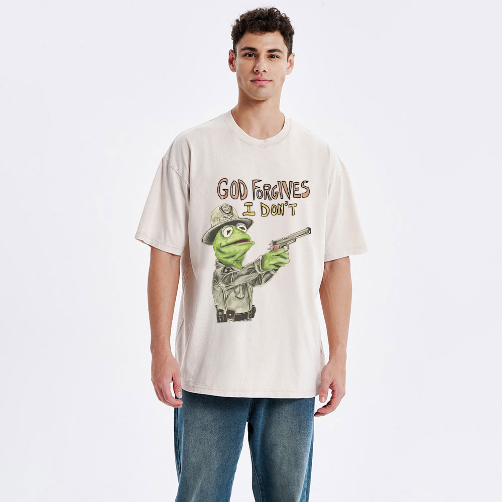 God Forgivens I Don't Christian Washed T-Shirt