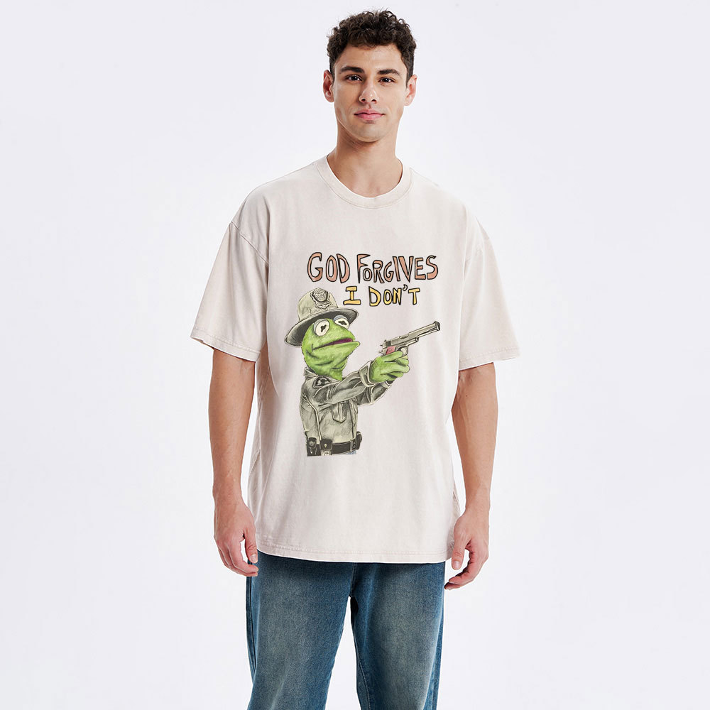 God Forgivens I Don't Christian Washed T-Shirt