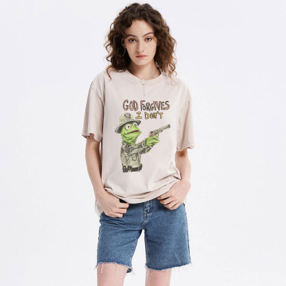 God Forgivens I Don't Christian Washed T-Shirt