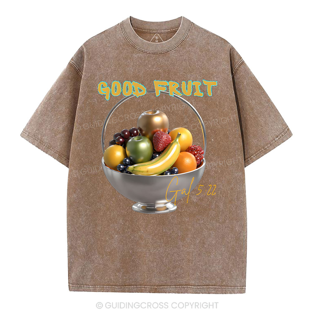 God Fruit Christian Washed T-Shirt