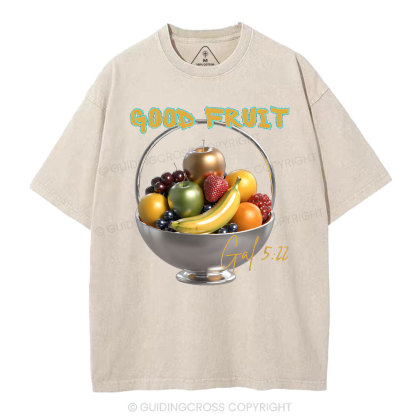 God Fruit Christian Washed T-Shirt