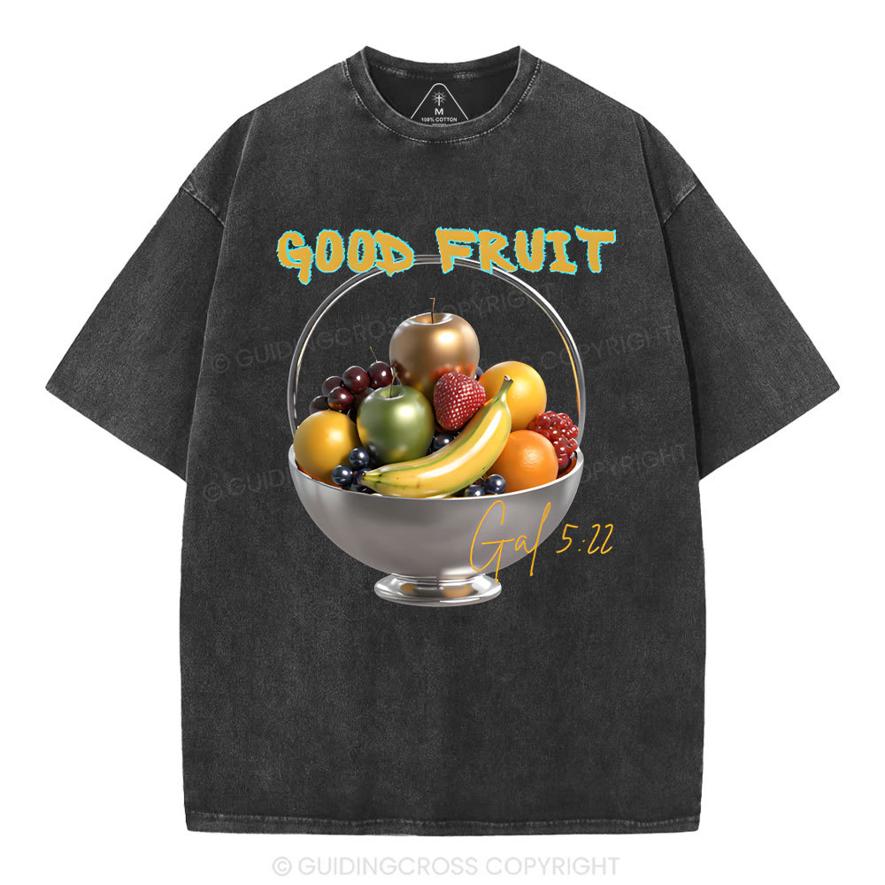 God Fruit Christian Washed T-Shirt