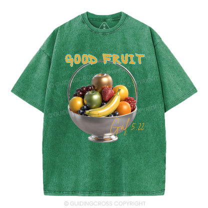 God Fruit Christian Washed T-Shirt