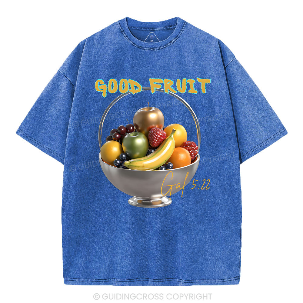God Fruit Christian Washed T-Shirt