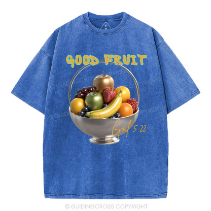 God Fruit Christian Washed T-Shirt