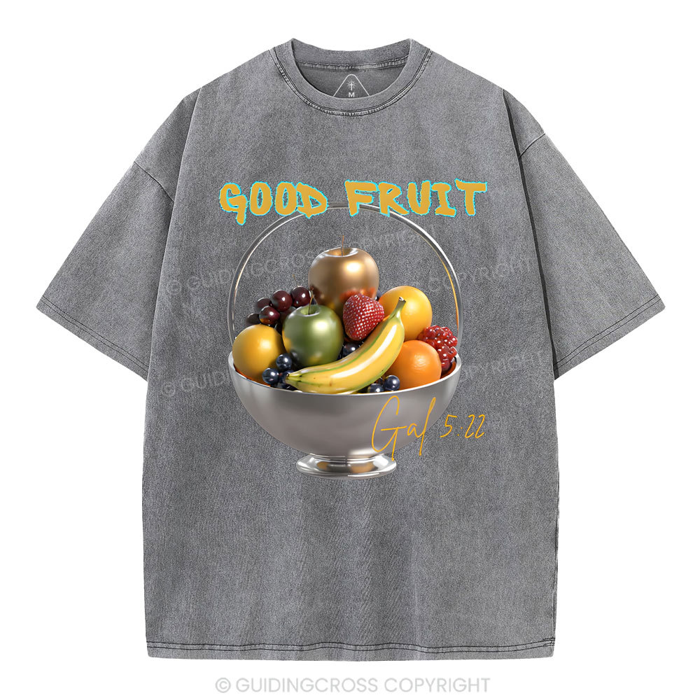 God Fruit Christian Washed T-Shirt