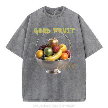 God Fruit Christian Washed T-Shirt