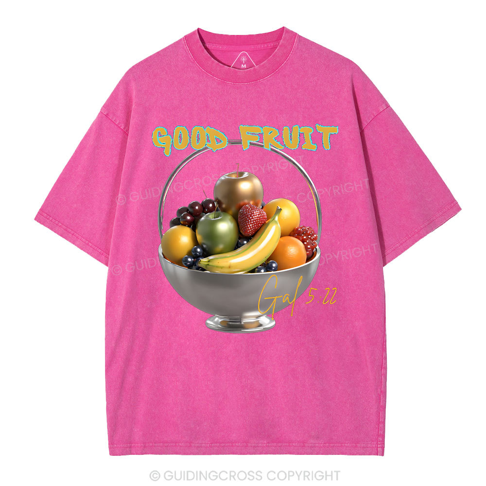 God Fruit Christian Washed T-Shirt