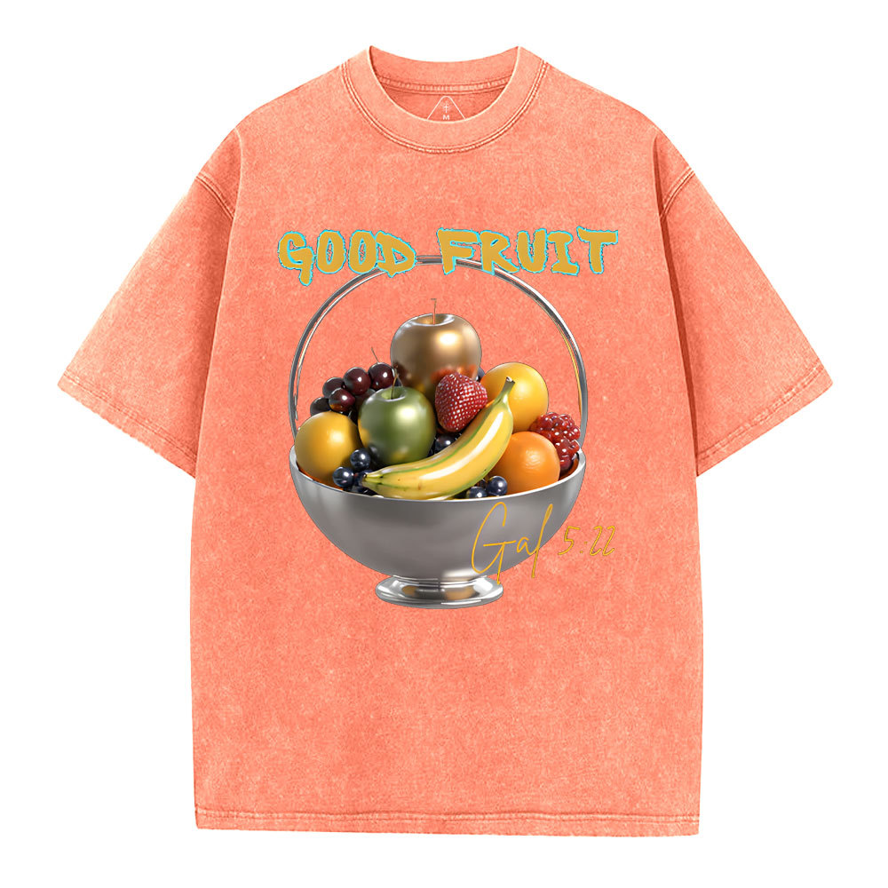 God Fruit Christian Washed T-Shirt