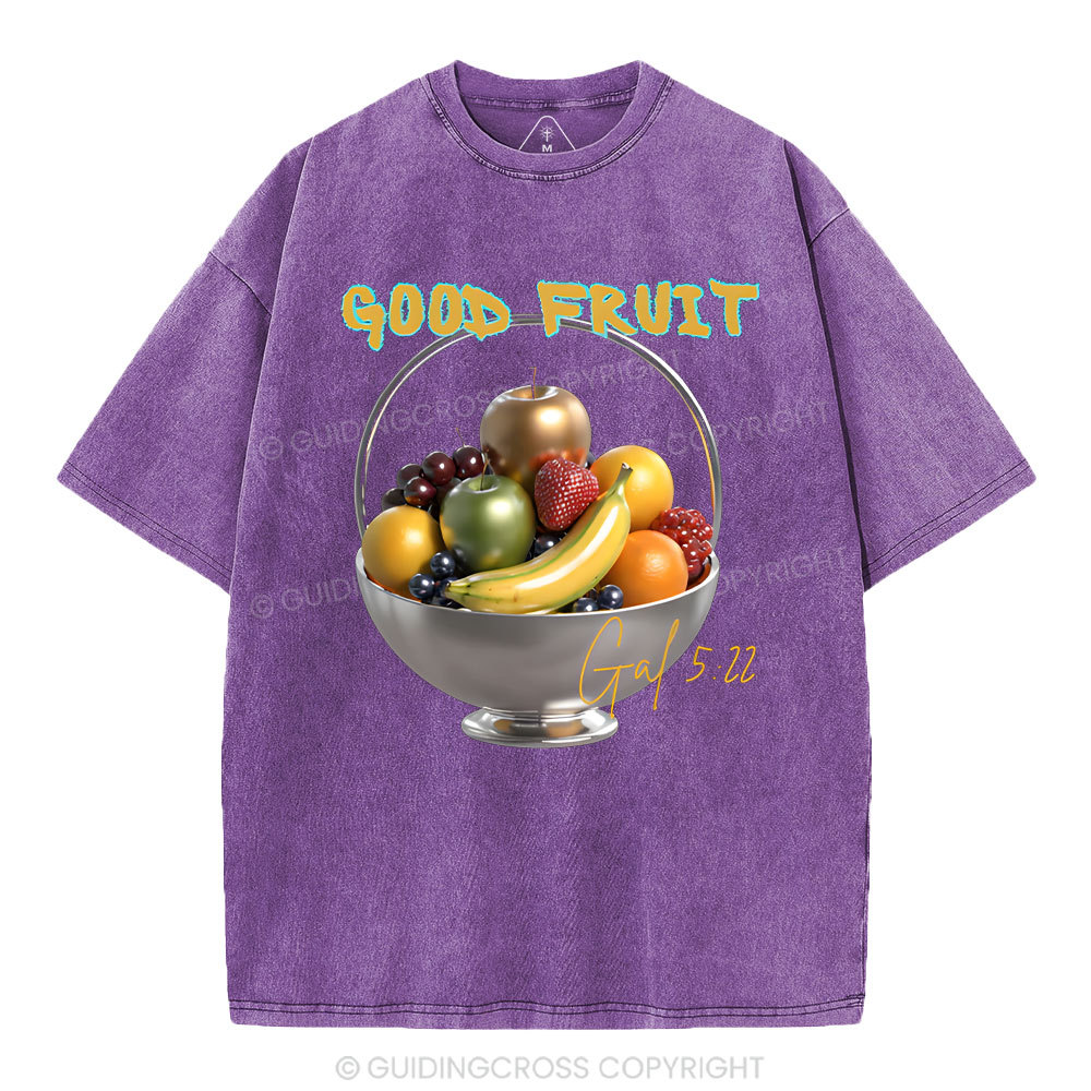 God Fruit Christian Washed T-Shirt