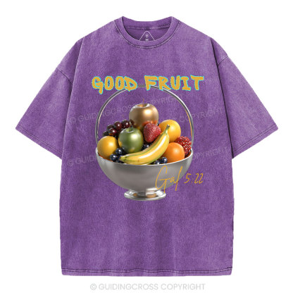 God Fruit Christian Washed T-Shirt