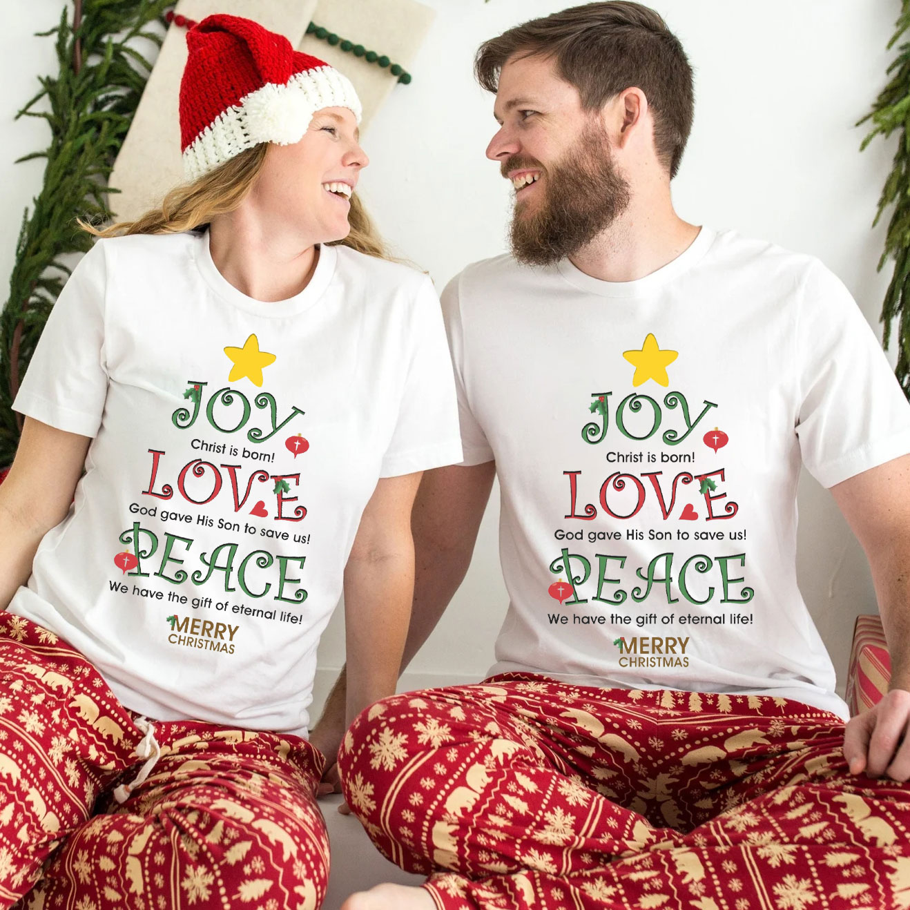 God Give His Son To Save Us Christian T-Shirt