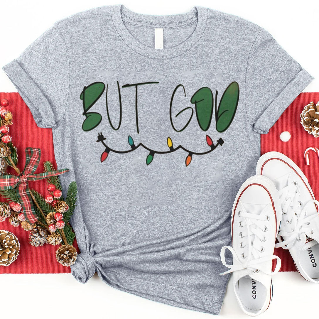 God Gives Us Energy Christmas Christian T-Shirt