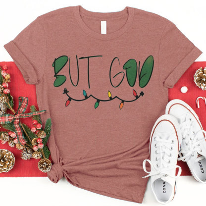 God Gives Us Energy Christmas Christian T-Shirt