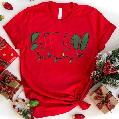 God Gives Us Energy Christmas Christian T-Shirt