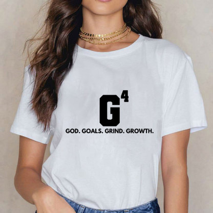God Goals Grind Growth Christian T-Shirt