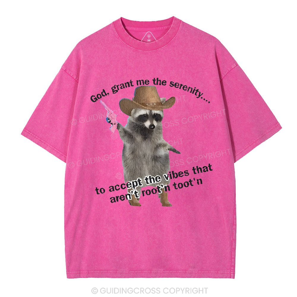 God Grant Me The Serenity Christian Washed T-Shirt