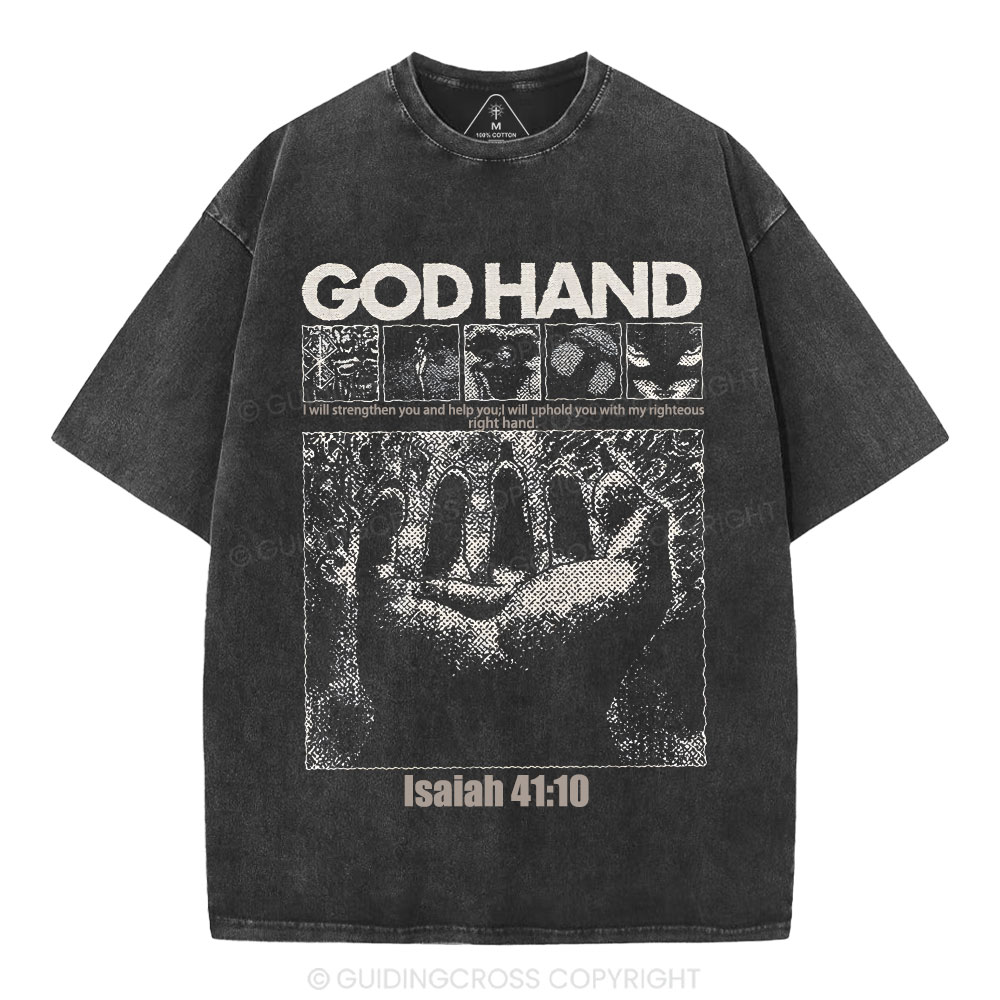 God Hand Christian Washed T-Shirt