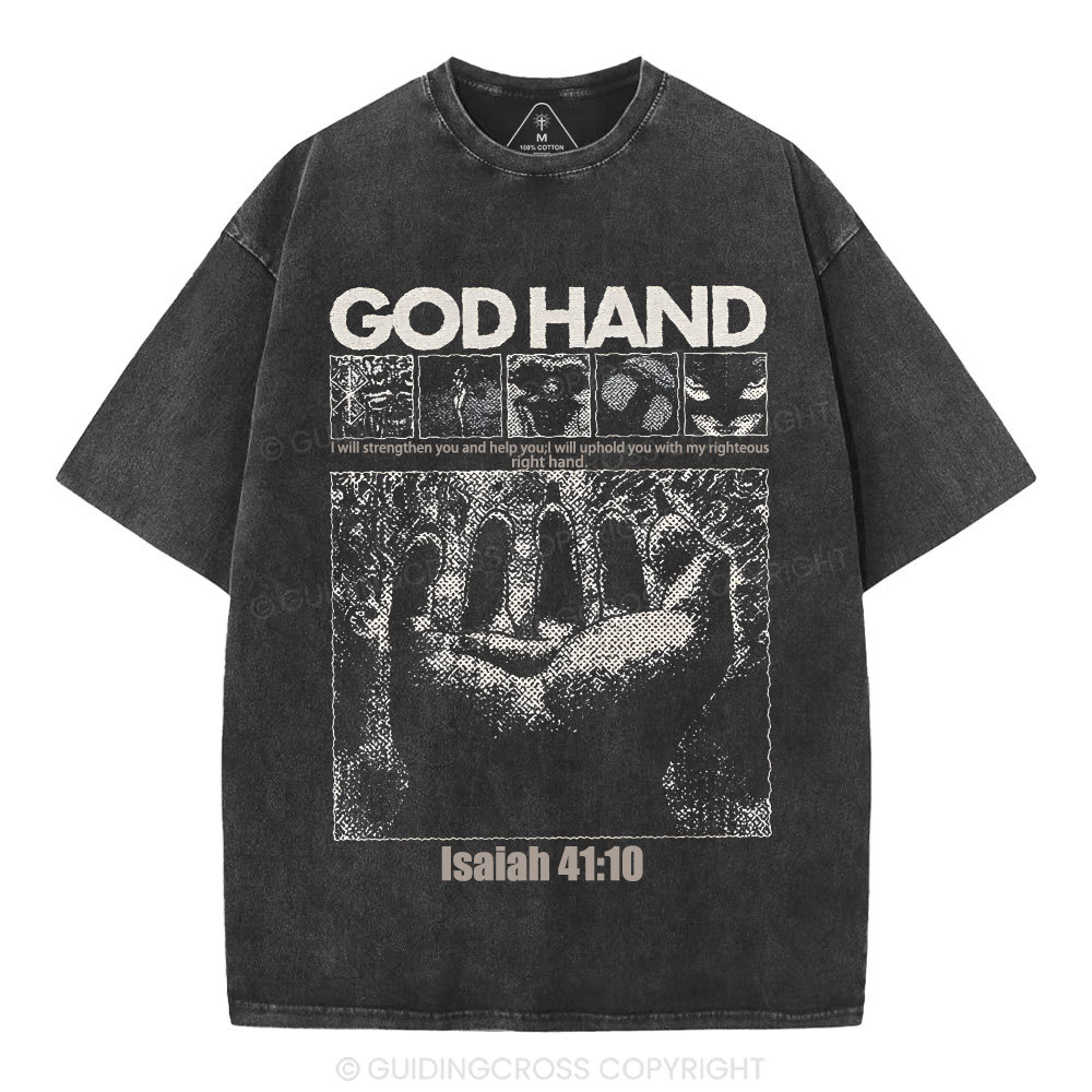 God Hand Christian Washed T-Shirt