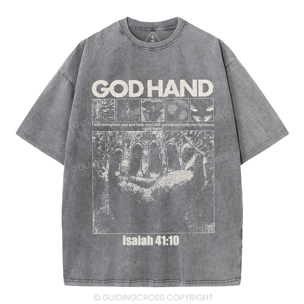God Hand Christian Washed T-Shirt