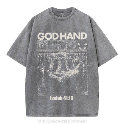 God Hand Christian Washed T-Shirt
