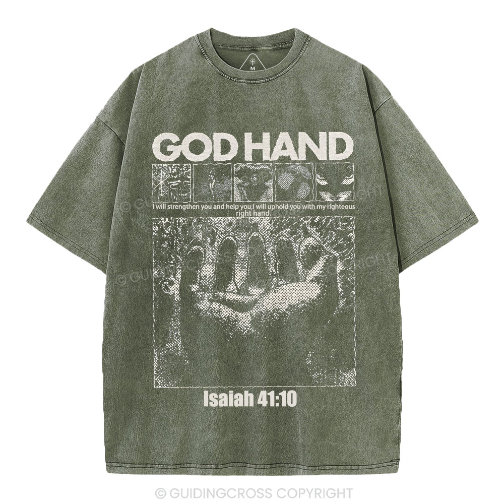 God Hand Christian Washed T-Shirt
