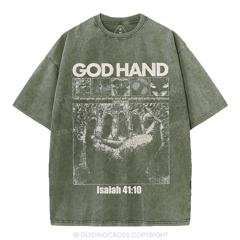 God Hand Christian Washed T-Shirt