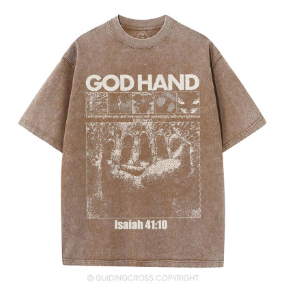 God Hand Christian Washed T-Shirt