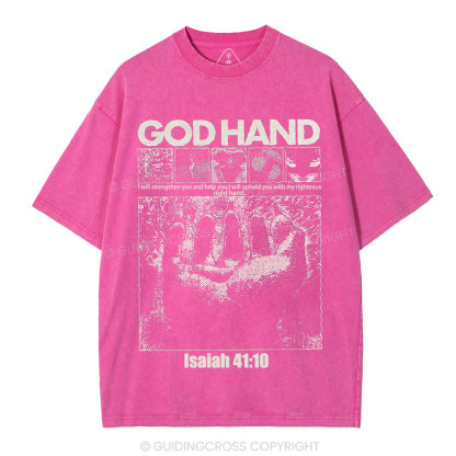 God Hand Christian Washed T-Shirt