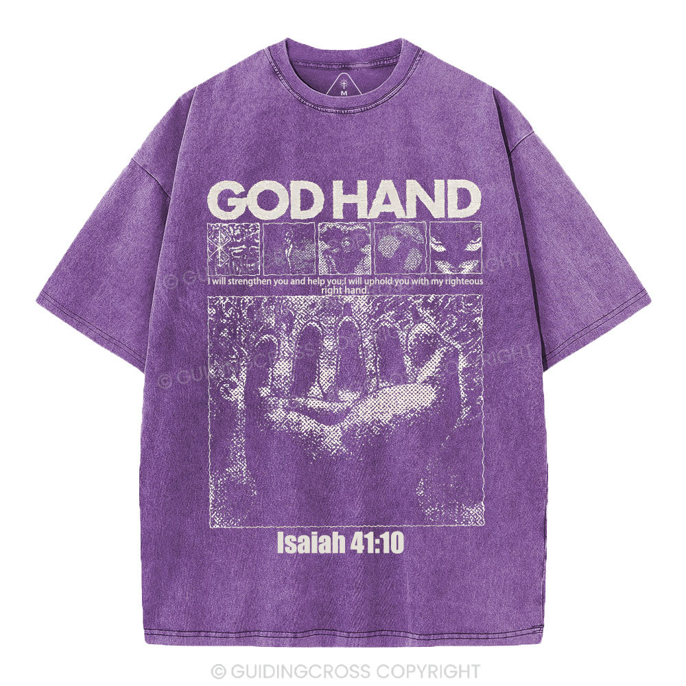 God Hand Christian Washed T-Shirt