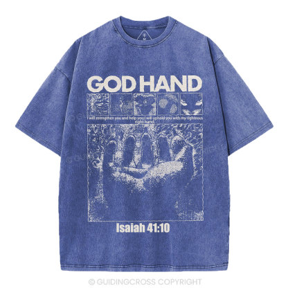 God Hand Christian Washed T-Shirt