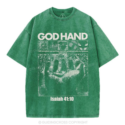 God Hand Christian Washed T-Shirt