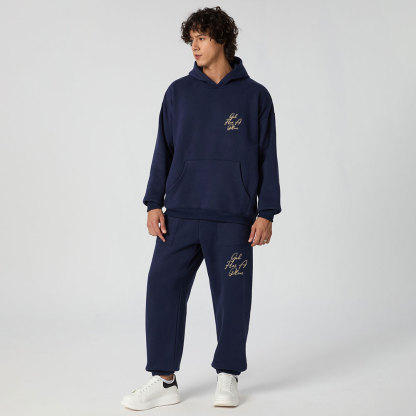 God Has A Plan Christian Premium Fleece Hoodie Set