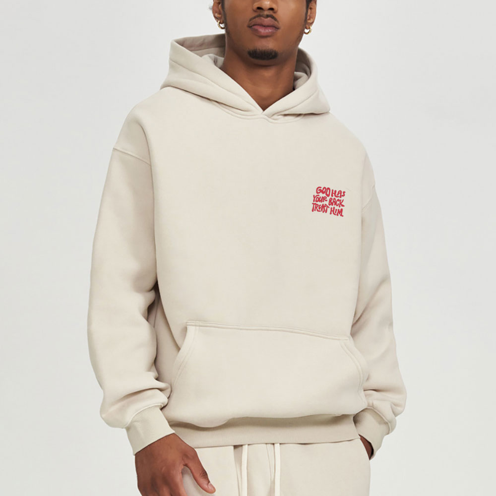 God Has Your Back Trust Him Christian Premium Fleece Hoodie Set