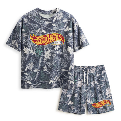God Heals Christian Camo T-Shirt & Shorts