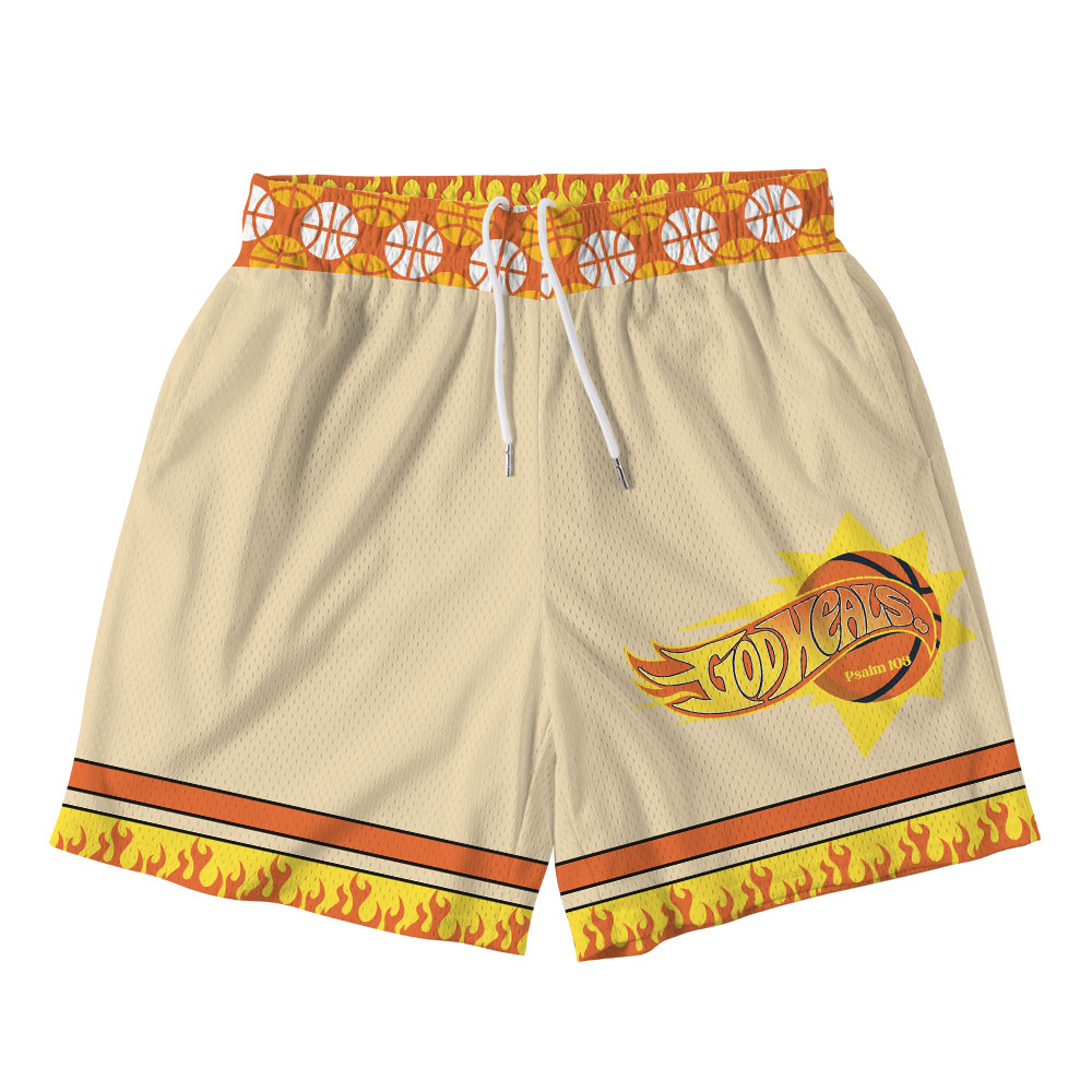 God Heals Christian Mesh Shorts