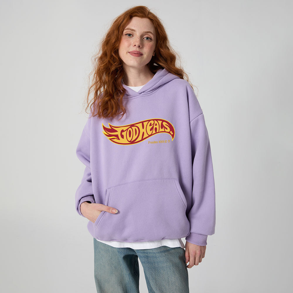 God Heals Christian Premium Fleece Hoodie Set