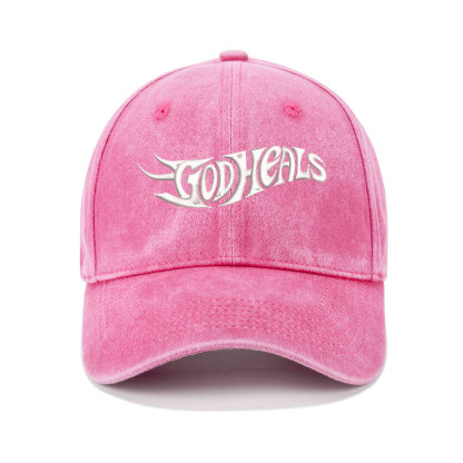 God Heals Christian Washed Hat