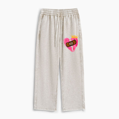 God Heals Christian Washed Sweatpants