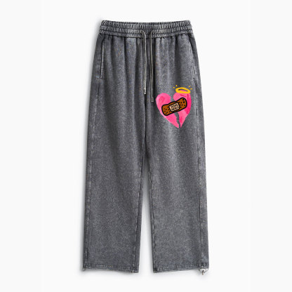 God Heals Christian Washed Sweatpants